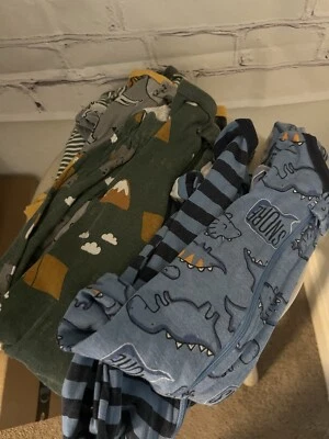 Gerber (5 Pack) One Pieces Zip Fronts 100% Cotton Baby Size 18 Months - Image 1 of 4