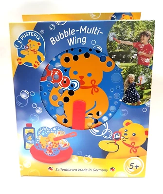 Pustefix Seifenblasen Pusti Bär Bubble-Multi-Wing + Teller 250ml Nachfüllflasche - Bild 1 von 4