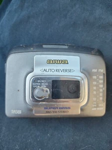 Aiwa TA381 Personal AM/FM Stereo With Cassette Player Super Bass Untested - Picture 1 of 4