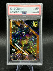 2021 Chronicles Amari Rodgers Elite Update Orange PSA 10 POP 1 - Picture 1 of 3