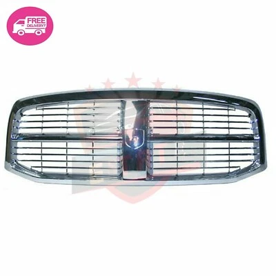 New For 2006-2009 Dodge Ram 1500 Pickup Front Grille Assembly Chrome CH1200281  Foto 1 de 4