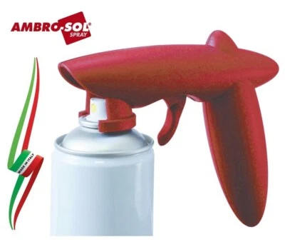IMPUGNATURA PISTOLA EROGATRICE PER TUTTI I TIPI DI BOMBOLETTE SPRAY "AMBRO-SOL" - Immagine 1 di 2