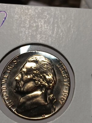 1967 Jefferson Nickel Gem++ BU SMS  Stunning Strike J/588 - Image 1 of 2