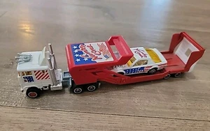 Nice Majorette Super Movers Ford Semi Number One Race Car Carrier Transport - Picture 1 of 8