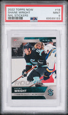 2022-23 Topps Now NHL Sticker #18 Shane Wright Rookie RC PSA 9 Mint POP 3 QTY
