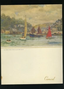 1956 RMS Queen Elizabeth Dinner Menu - Cunard Line - Picture 1 of 2