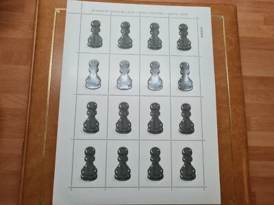 España Spain Minipliego 95d 2018 Ocio y aficiones ajedrez Super Lujo, difícil**. - Imagen 1 de 3