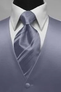 Brand New Luxury Premiere Tuxedo Vest & Striped Necktie - Picture 1 of 9