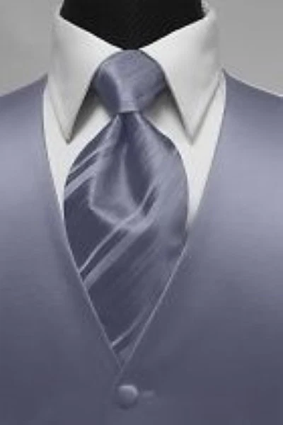 Brand New Luxury Premiere Tuxedo Vest & Striped Necktie - Image 1 of 1