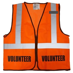 Gilet volontario per eventi con chiusura a zip. - Foto 1 di 6