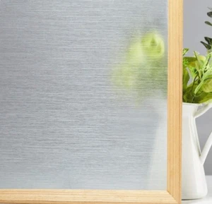 VELIMAX Static Window Clings Privacy Film Brushed Glass Tint Decorative Window - Picture 1 of 2