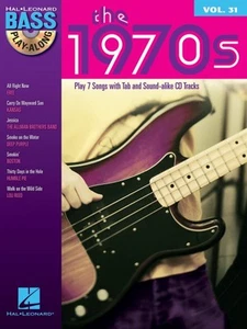 The 1970s Sheet Music Bass Play-Along Book and CD NEW 000701185 - Picture 1 of 1