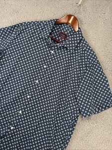 UNTUCKit Button Up Shirt Mens XL Floral Geometric Performance Short Sleeve - Picture 1 of 8