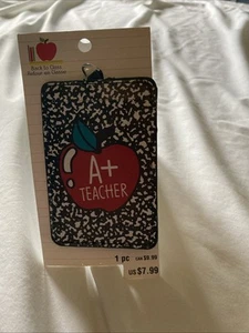 A+ Teacher ID Holder Lanyard W/Nickel Free Chain/Necklace New With Tags! Clean! - Picture 1 of 4