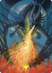 1x Art Series (65/81) PLANESWALKER STAMP - Balefire Dragon MTG Commander Masters - Picture 1 of 1