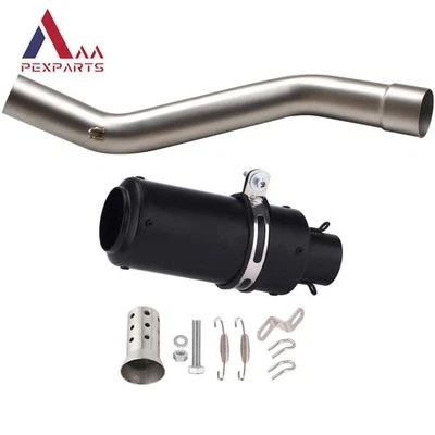 For Kawasaki Ninja ZX10R 2008-2020 Motorcycle Exhaust Muffler Silencer Mid Pipe - Изображение 1 из 4