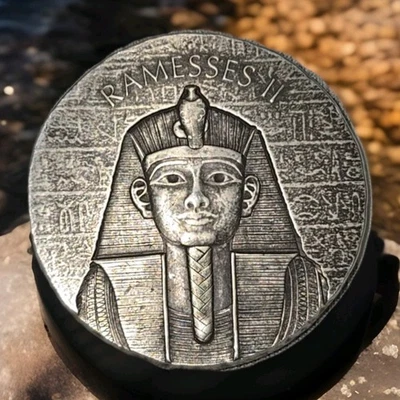 2017 Ramesses II – 2 oz .999 Fine Silver Coin – Republic of Chad – Antiqued High - Image 1 of 4