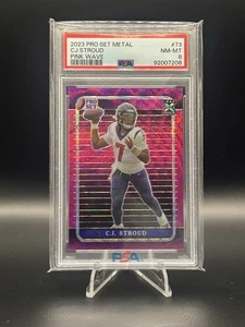 C.J. Stroud 2023 Pro Set Metal Pink Wave RC #73 /4 - Picture 1 of 2