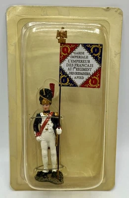 Collection Porte-Drapeau Napoléon 1er Régiment Grenadiers à pieds 1804 Hachette  - Photo 1/2