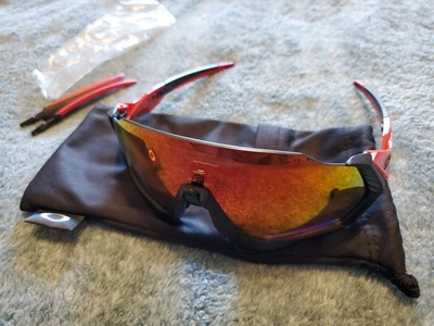 OAKLEY Flight Jacket Mens Prizm Polarized Sunglasses For Active Sports - Image 1 of 4