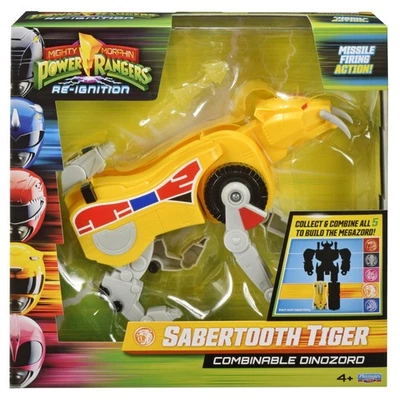 PLAYMATES Power Rangers Mighty Morphin riaccensione Sabertooth Tiger Dinozord combinabile