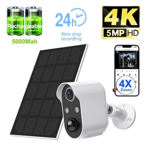 Outdoor 5MP SIM WiFi 4G Wireless Solar Security IP Camera Home Battery CCTV Cam - Picture 1 of 28