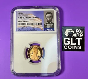 1978-S NGC PF65 RD UCAM Lincoln Cent • Ultra Cameo Red Proof Coin - Picture 1 of 4