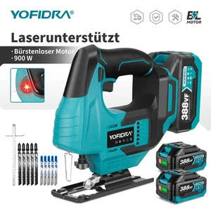 18V Akku Stichsäge Bürstenloser Stichsäge mit LED&Laser-Führung Für Makita Akku - Bild 1 von 18