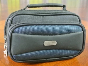 Sony PSP CASE 1000 2000 3000 BLACK & BLUE R.D.S. rds 3 Zipper with Handle - Picture 1 of 1