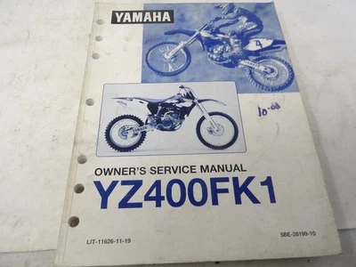 Yamaha YZ400FK1 1998 manual de reparación de servicio del propietario  Foto 1 de 2