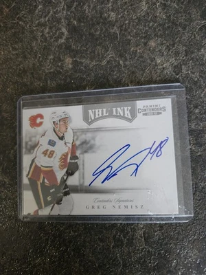 2011-12 Panini Contenders NHL Ink Greg Nemisz Card# 4 - Image 1 of 2