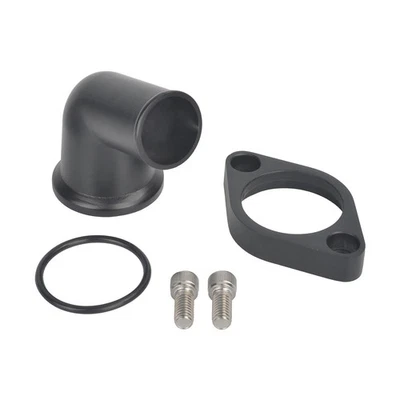 Carcasa termostato cuello de agua giratorio negro 15° para SBC BBC Chevy 327 350 454 Foto 1 de 4