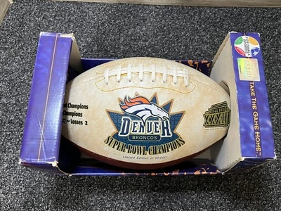 Denver Broncos Super Bowl XXXIII NFL Fútbol Edición Limitada 1 de 50,000 Foto 1 de 4