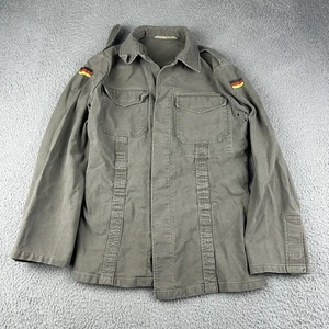 Vintage German Moleskin Army Jacket Adult Size 5 Olive Green Military - Picture 1 of 16
