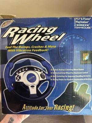 Intec Racing Wheel Playstation 2 xbox gamecube psone Original Box  - Image 1 of 3