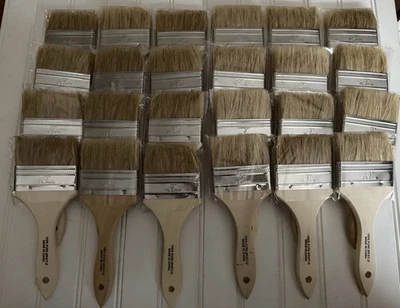 Pincéis Premier WV-30 Premium Chip de 3” polegadas - Pacote com 24 - Cerda chinesa branca - Imagem 1 de 2