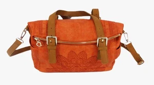 Desigual Burnt Orange Patterned Cross Body/Shoulder Bag with Purse Attachment - Picture 1 of 16