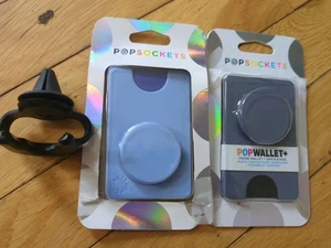 PopSockets Popwallet+ Cell Phone Wallet & Grip Stand Stick On Lot Of 2 - Picture 1 of 2