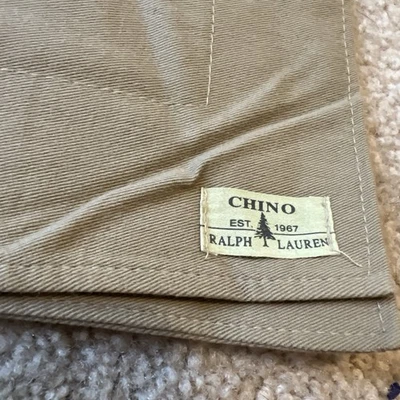 Ralph Lauren Chino Caqui Tostado Euro Almohada Falsa Foto 1 de 4