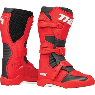 Botas Thor Blitz XR, rojo/carbón, todoterreno Foto 1 de 4