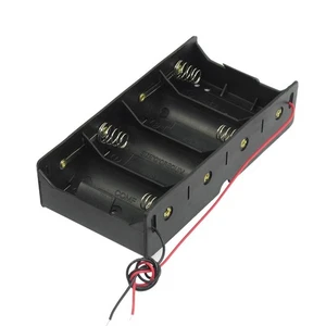 4 x 1.5V D Batterie Support Case Boite de Rangement avec Fils de connexio6929 - Imagen 1 de 2