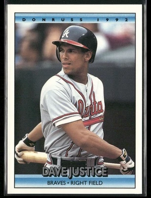 Dave Justice 1992 Donruss #327 Atlanta Braves - Image 1 of 2