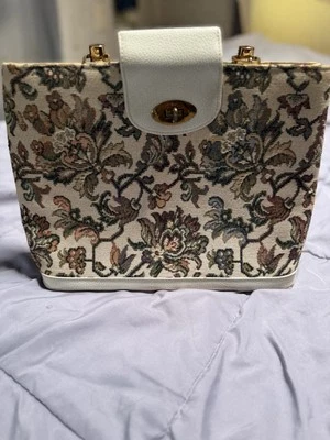 Cartera tapiz vintage Celestial by Markay bolsa alfombra floral hecha en EE. UU. Años 60 Foto 1 de 4