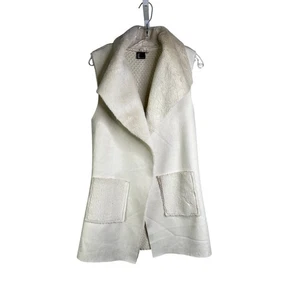 Love Token Andrea Weste Damen Medium cremeweiß Faux Sherpa Strick hinten Scandi - Bild 1 von 8