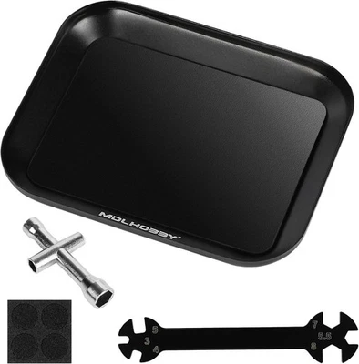 Mini Bandeja Micro Magnética RC Coche Kit de Herramientas Enchufe Hexagonal RC Rueda Llave Herramienta Tuerca Hexagonal Foto 1 de 4