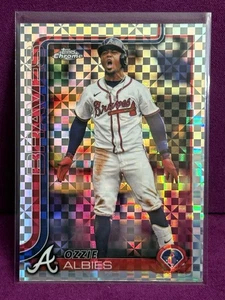 2025 Topps Chrome - Ozzie Albies #206 X-Fractor | Braves - Picture 1 of 2