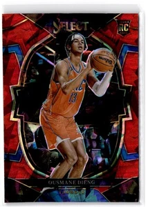 2022-23 Panini Select Ousmane Dieng RC #76 Red Cracked Ice Prizms Thunder - Picture 1 of 2