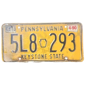 Pennsylvania Keystone State Blue License Plate #5L8 293 - Picture 1 of 2