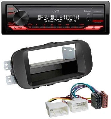 JVC Bluetooth USB DAB MP3 Autoradio für Kia Soul (PS ab 2014) schwarz - Bild 1 von 4