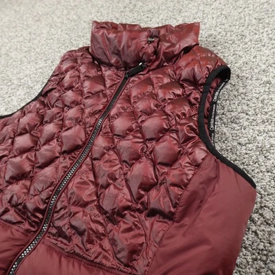 Calvin Klein Vest Womens L Red Purple Down Quilted Puffer Performance Jacket - Image 1 of 4